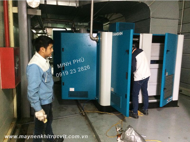 Bảo dưỡng máy nén khí trục vít Hanshin AL2