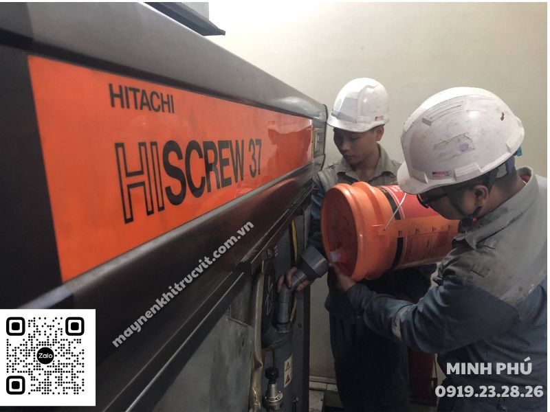 Tại sao dầu máy nén khí Hitachi nhanh hỏng - Bảo dưỡng máy nén khí Hitachi