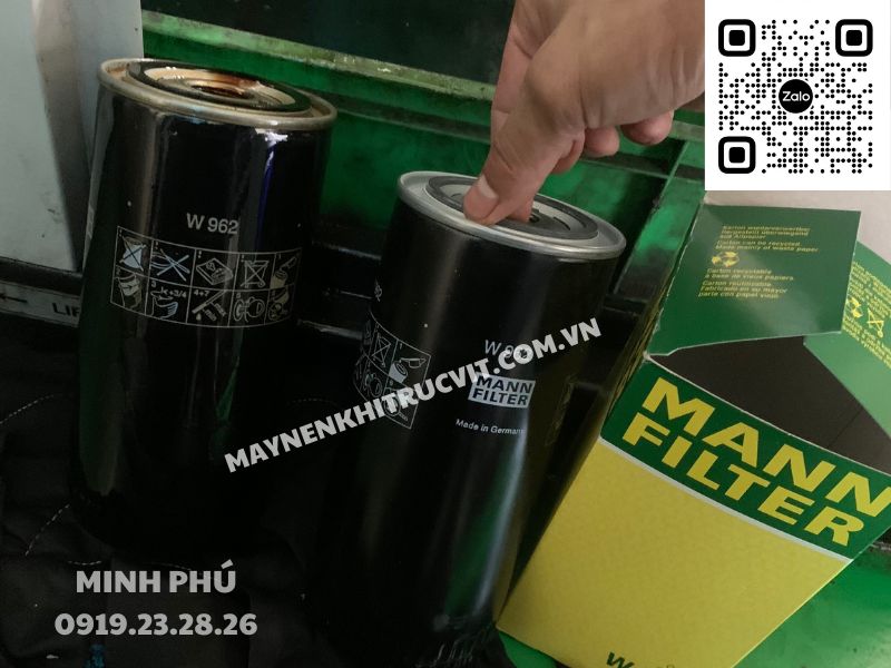 Hướng dẫn thay lọc dầu cho máy nén khí Kobelco
