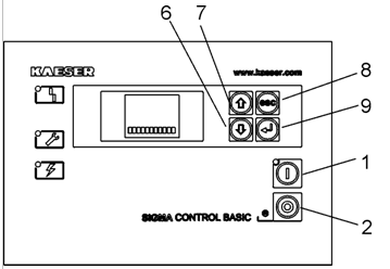 Thiết bị an toàn và màn hình điều khiển sigma control basic của máy nén khí Kaeser dòng ASK trang 36