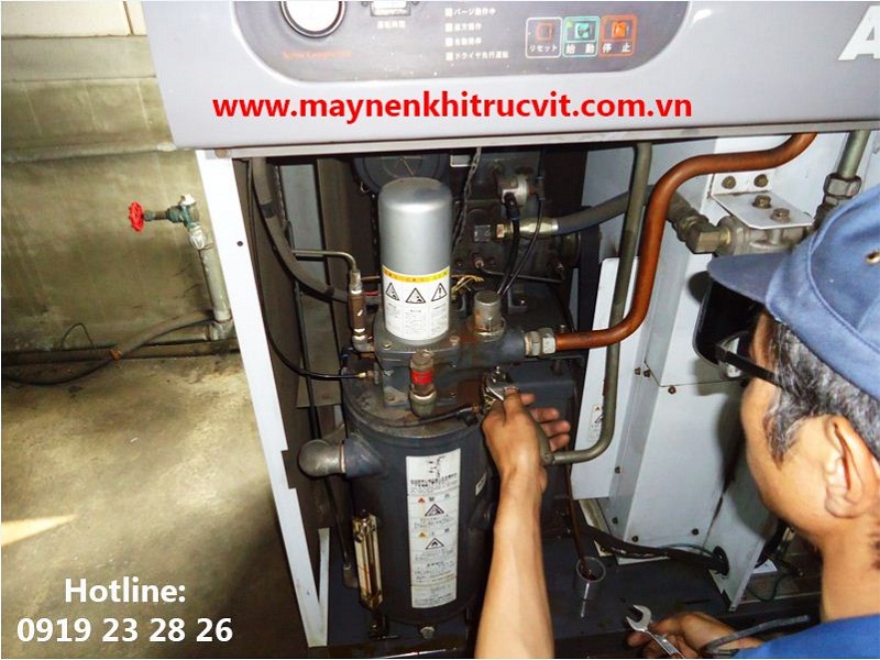 huong dan lap dat duong ong may nen khihitachibao duong may nen khi, sua chua may nen khi, bảo dưỡng máy nén khí, sửa chữa máy nén khí, air compressor repair service, air compressor maintanece service