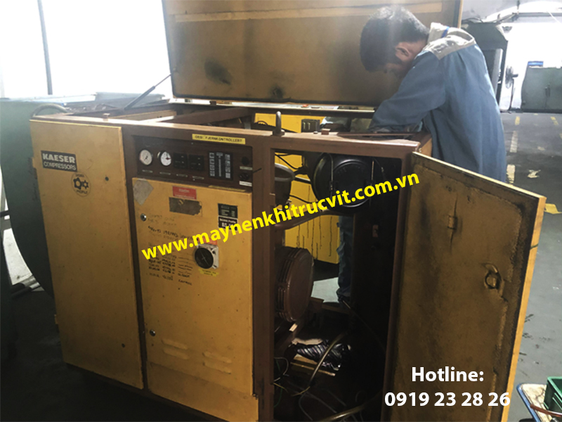 Cấu tạo thùng máy nén khí Kaeser, Bảo dưỡng - sửa chữa máy nén khí Kaeser, Service of Kaeser air compressor repair