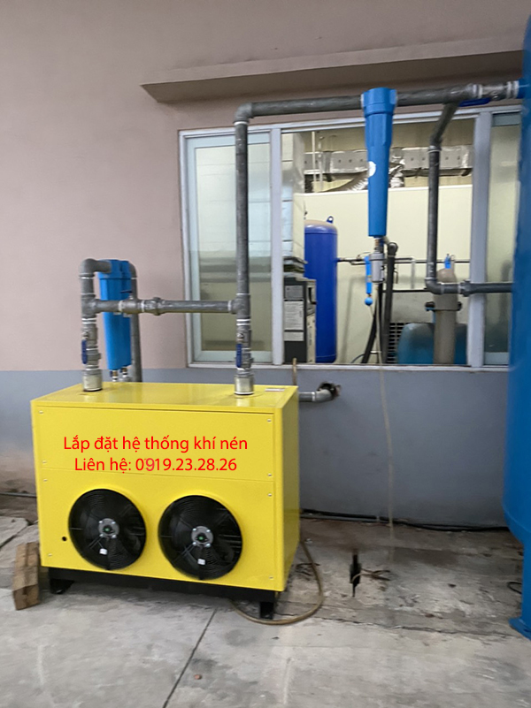 Lắp đặt máy sấy khí