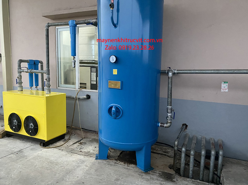 Lắp đặt bình chứa khí nén