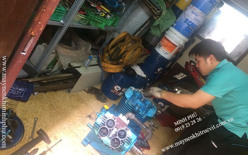 sua dau nen may nen khi piston hanshin,bao duong may nen khi, sua chua may nen khi, bảo dưỡng máy nén khí, sửa chữa máy nén khí, ai compressor repair service, air compressormaintanece service