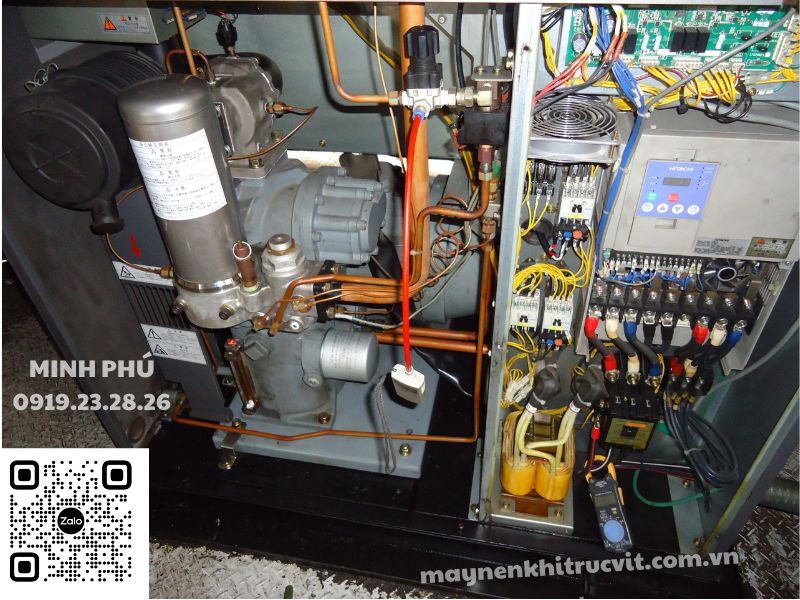Lọc dầu máy nén khí Hitachi, bảo dưỡng máy nén khí Hitachi uy tín, sửa chữa máy nén khí Hitachi giá rẻ, Hitachi air compressor, bao duong may nen khi Hitachi, sua chua may nen khi Hitachi,