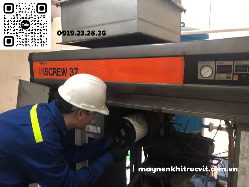 Sự cố máy nén khí Hitachi bị quá dòng, Bảo dưỡng máy nén khí Hitachi giá rẻ, Sửa chữa máy nén khí Hitachi uy tín, bao duong may nen khi hitachi gia re, sua chua may nen khi hitachi uy tin, hitachi air compressor,