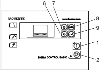 Thiết bị an toàn và màn hình điều khiển sigma control basic của máy nén khí Kaeser dòng ASK  trang 36