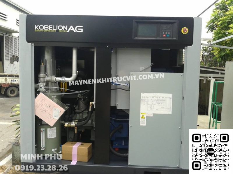 Bảo dưỡng máy nén khí Kobelco 37kw, vận hành máy nén khí Kobelco 37kw, bao duong may nen khi kobelco 37kw, Kobelco 37kw air compressor, sửa lỗi nhiệt độ cao máy nén khí Kobelco, vệ sinh máy nén khí Kobelco, Sửa chữa sự cố máy nén khí Kobelco 37Kw VS730-37