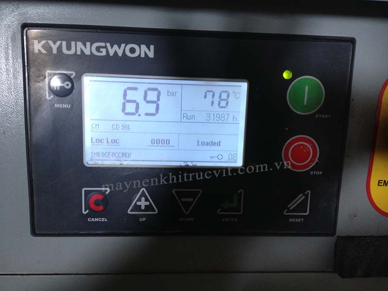 cai dat lai man hinh may nen khi kyungwon 37kw