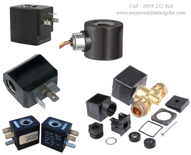 van dien tu, van điện từ máy nén khí,Van điện từ máy nén khí: Compressor Solenoid Valve, van dien tu may nen khi, phụ tùng máy nén khí, phu tung may nen khi, spare part for compressor